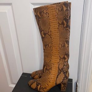 Zara snake skin boots